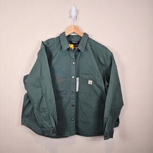 Carhartt Rugged Flex Loose Fit Heavyweight Duck Overshirt Womens Sz XXL (20-22)